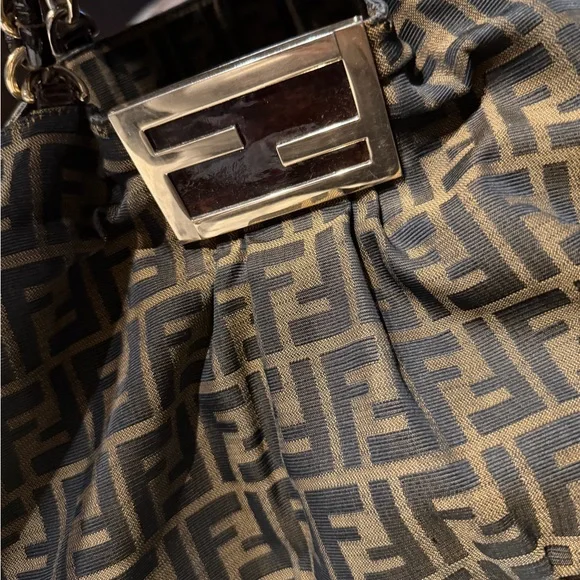 Fendi Zucca FF Mia Large Vintage